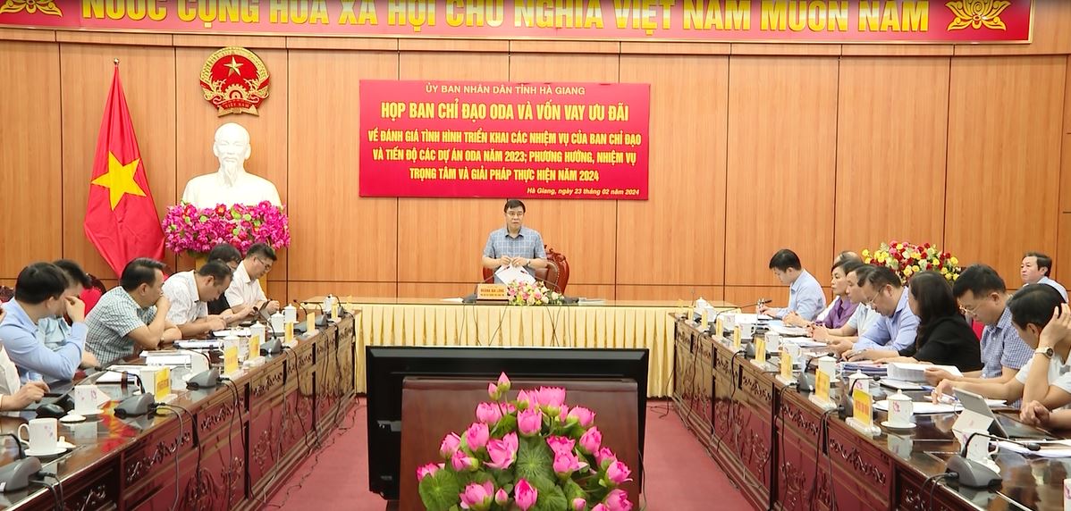Ban chỉ đạo ODA và vốn vay ưu đãi tỉnh triển khai nhiệm vụ 2024
