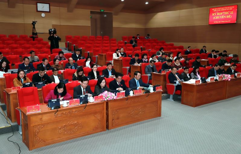 Kỳ họp thứ 22, chuyên đề, HĐND tỉnh khóa XVIII