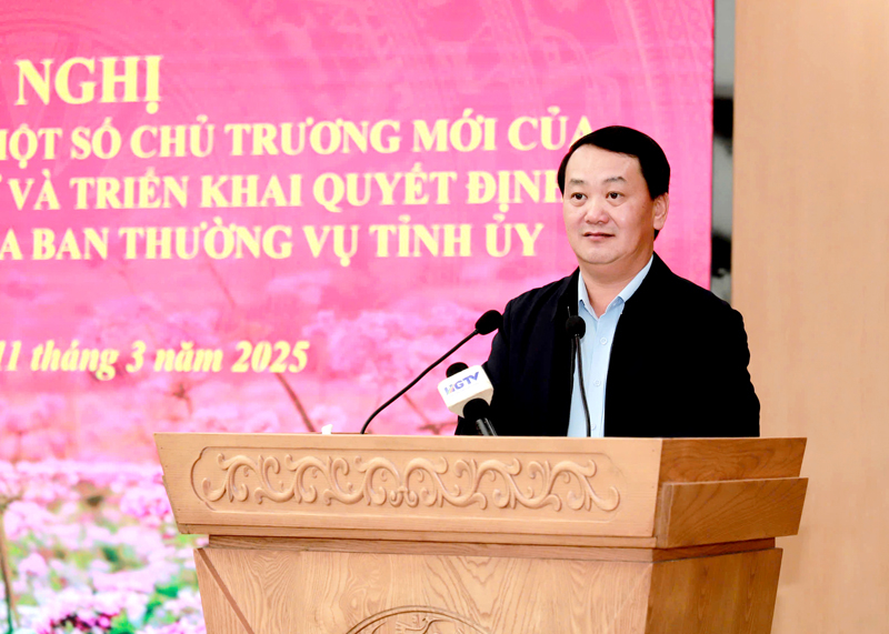 Tỉnh ủy Quán triệt, triển khai một số chủ trương mới của Bộ Chính trị, Ban Bí thư và kế hoạch kiểm tra của BTV Tỉnh ủy