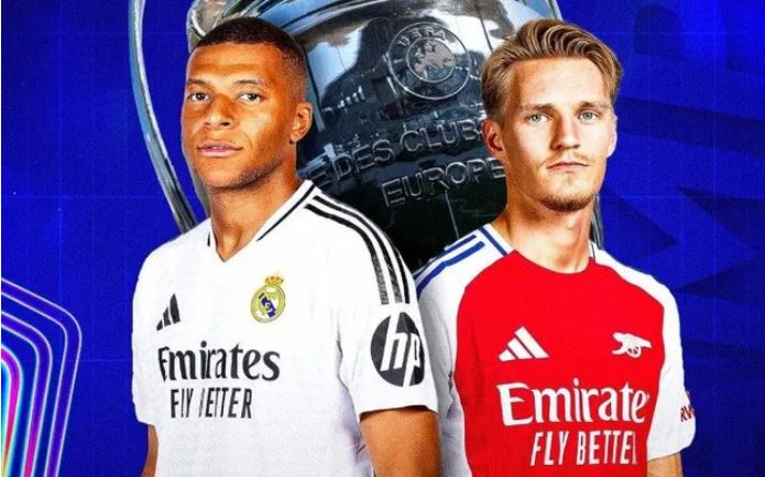 Xác định 4 cặp tứ kết Champions League 2024/25 | Arsenal đấu Real Madrid