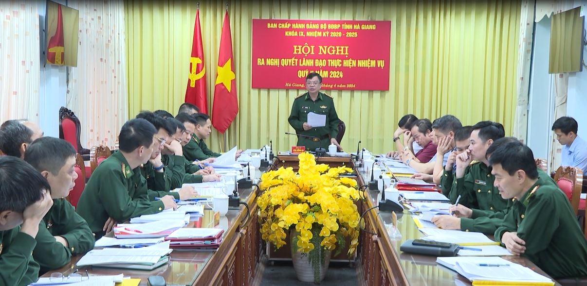 Đảng uỷ Bộ đội Biên phòng tỉnh ra nghị quyết lãnh đạo nhiệm vụ quý II năm 2024