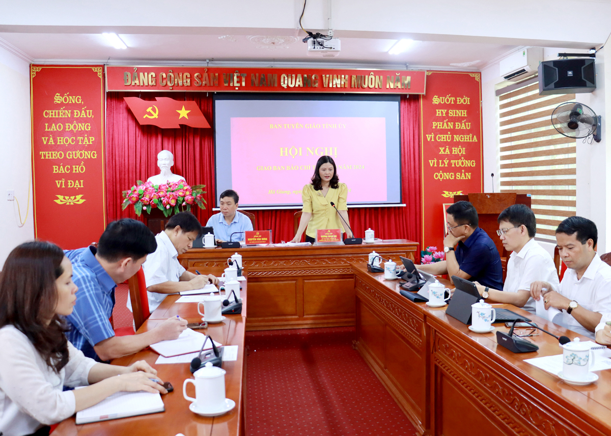 Hội nghị giao ban Báo chí tháng 4/2024