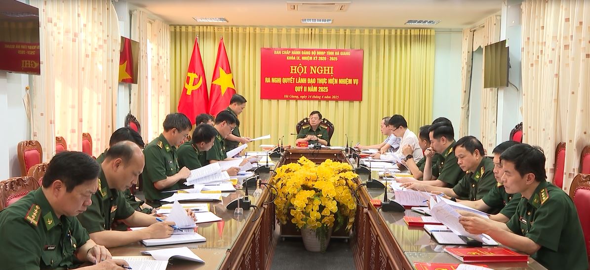 Đảng ủy Bộ đội Biên phòng tỉnh ra nghị quyết lãnh đạo quý II năm 2025