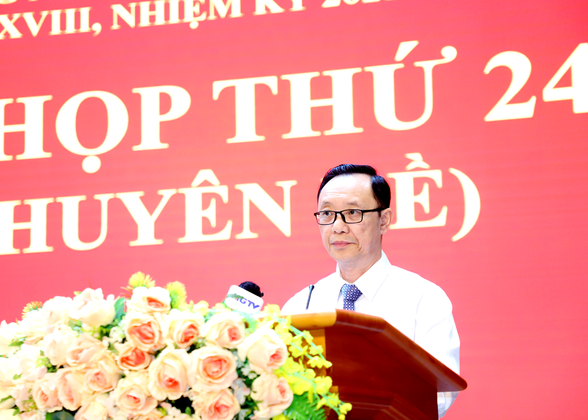 Kỳ họp thứ 24 HĐND tỉnh khóa XVIII