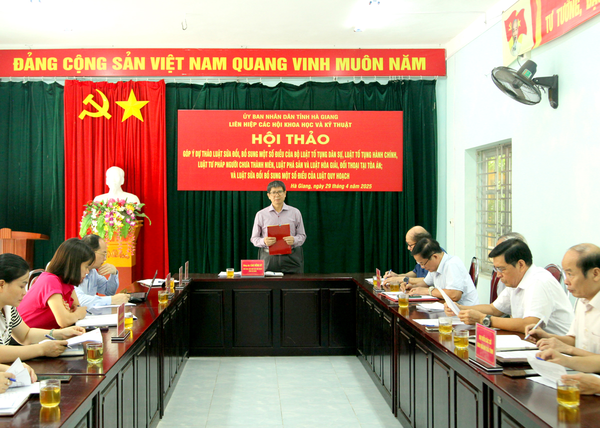 Liên hiệp các hội KHKT góp ý vào một số dự thảo Luật sửa đổi, bổ sung