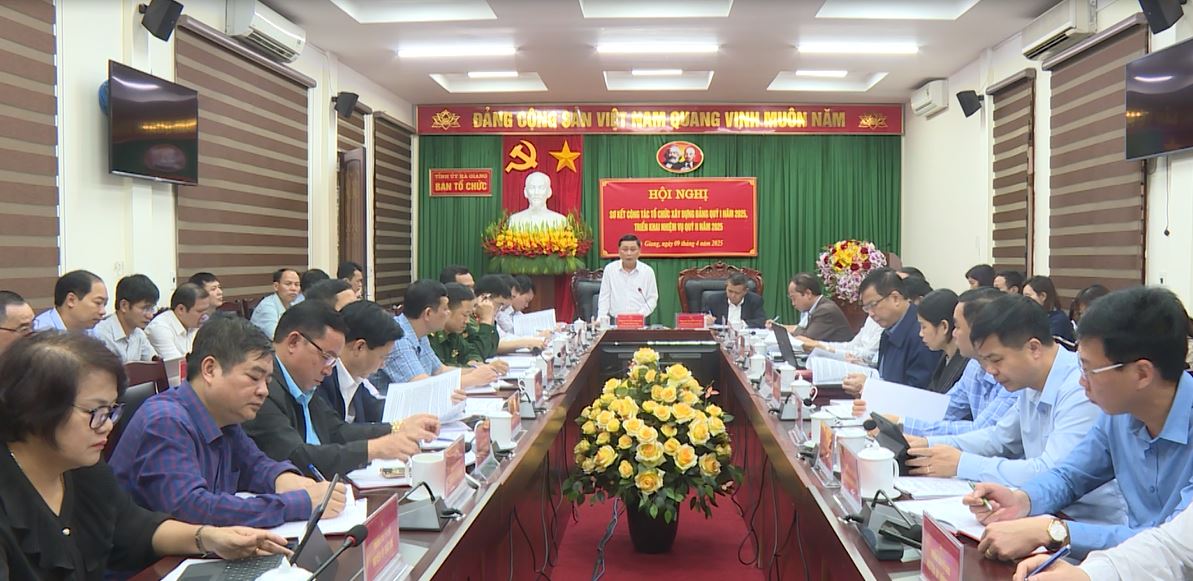 Ban Tổ chức Tỉnh ủy sơ kết công tác quý I năm 2025