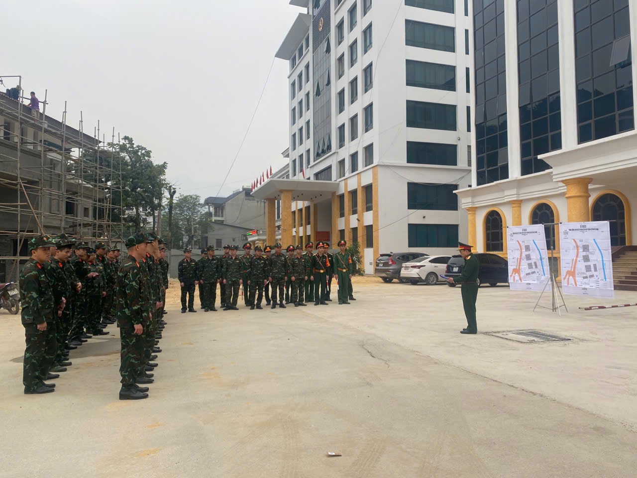 Bộ Chỉ huy Quân sự tỉnh tổ chức luyện tập phương án phòng cháy chữa cháy và bảo vệ mục tiêu quan trọng