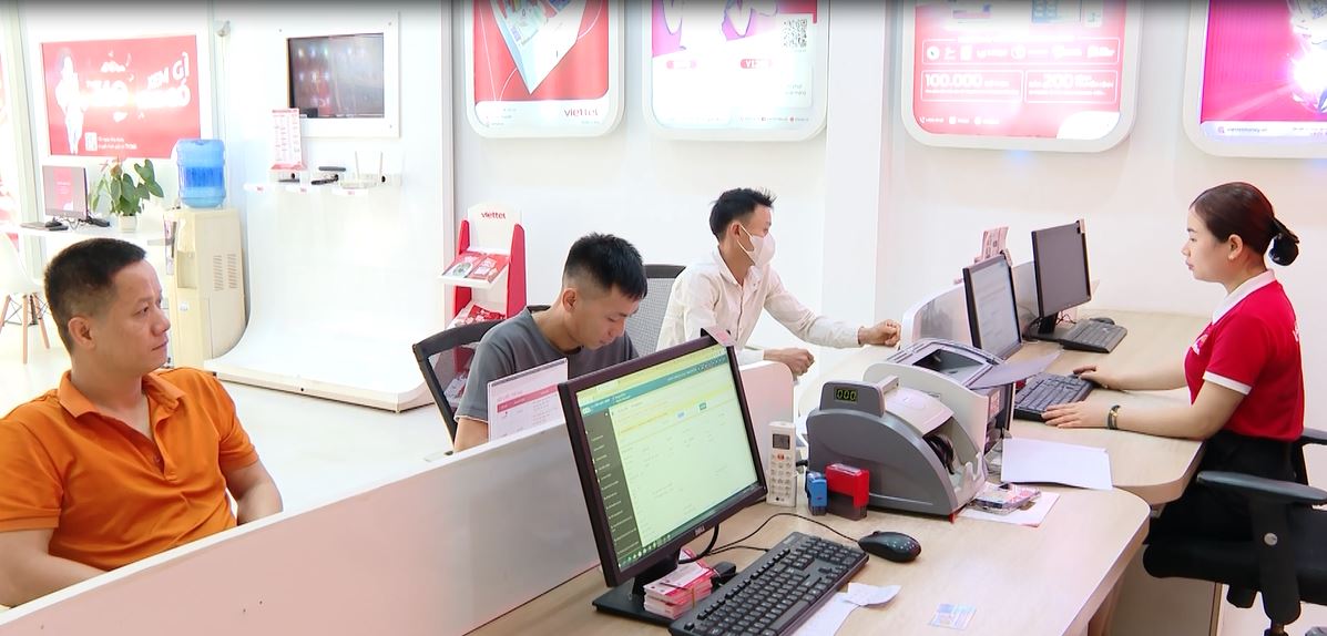 Viettel Bắc Quang triển khai các điểm chấp nhận thanh toán