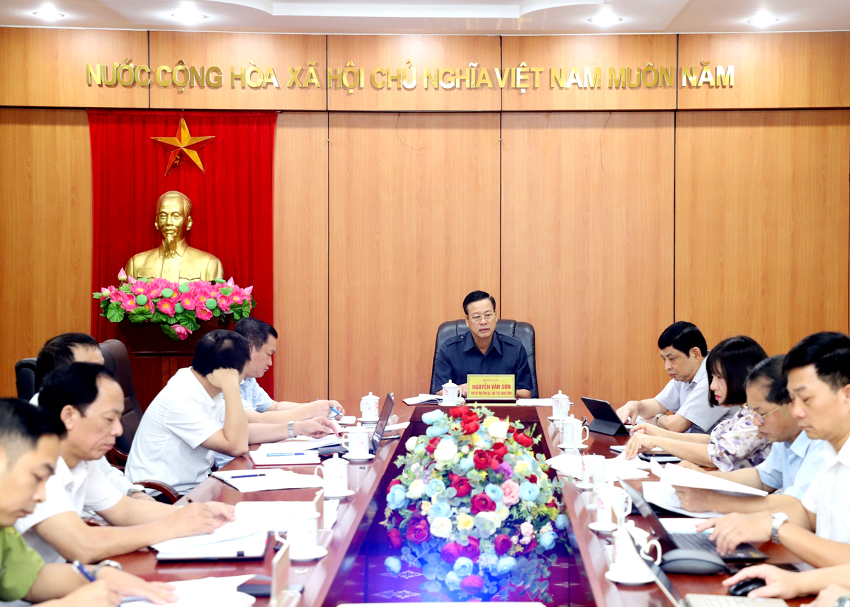 Chủ tịch UBND tỉnh Nguyễn Văn Sơn làm việc về kết quả thanh tra về quản lý sử dụng đất