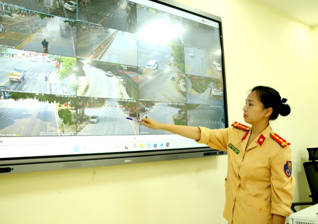 Phát hiện 2631 trường hợp vi phạm giao thông qua hệ thống giám sát an ninh