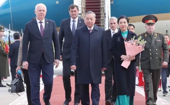 Tổng Bí thư Tô Lâm và Phu nhân bắt đầu thăm cấp Nhà nước Cộng hòa Belarus