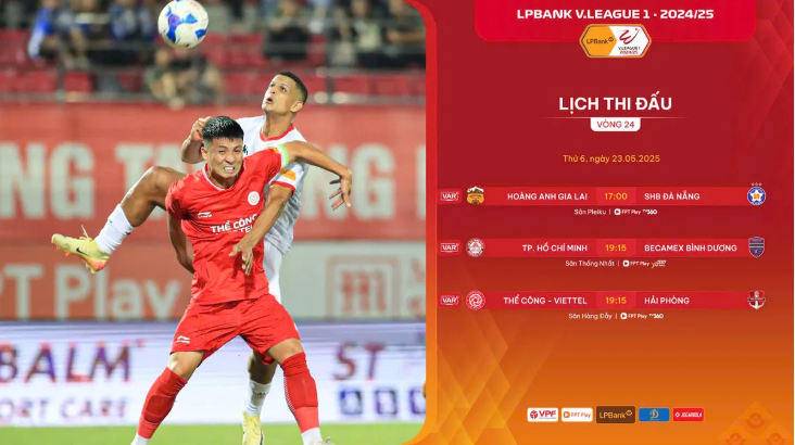 Lịch thi đấu vòng 24 V.League | SHB Đà Nẵng có giành quyền tự quyết?