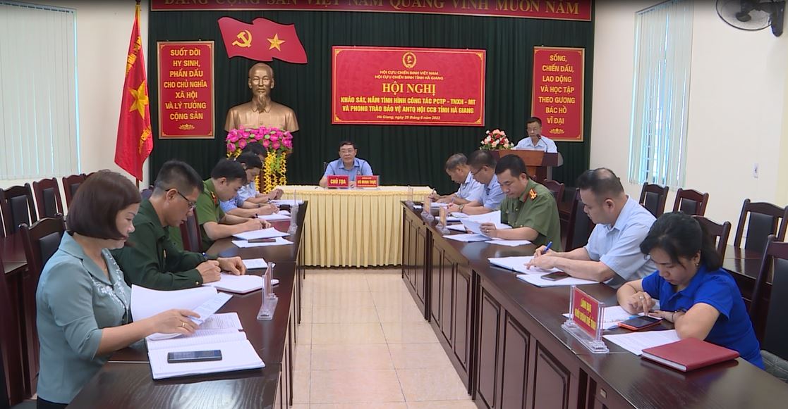 Đoàn công tác Trung ương Hội CCB Việt Nam làm việc với Hội CCB tỉnh