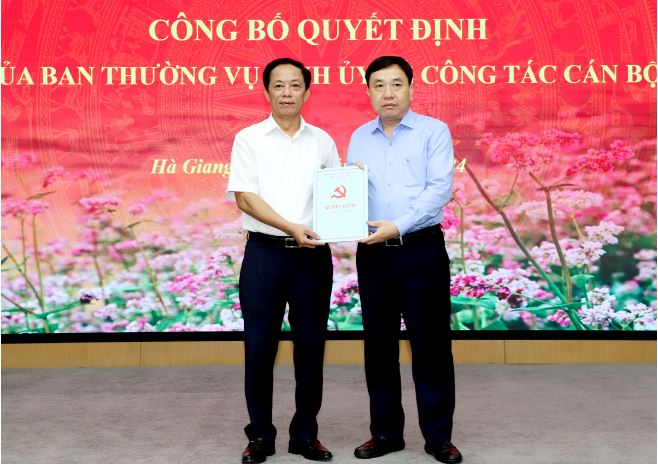 Công bố Quyết định bổ nhiệm Phó Trưởng ban Thường trực Ban Dân vận Tỉnh ủy