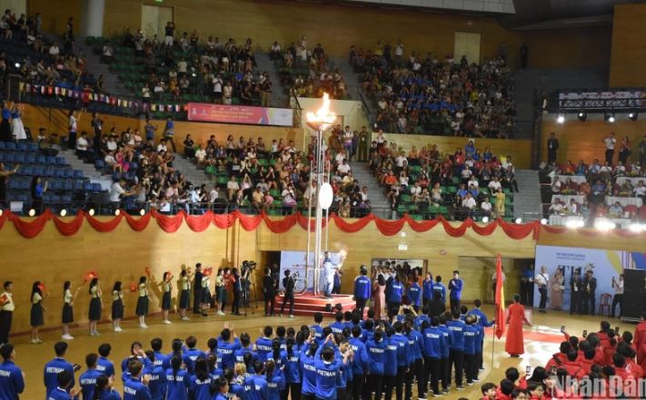 Khai mạc Đại hội Thể thao học sinh Đông Nam Á lần thứ 13 tại Đà Nẵng