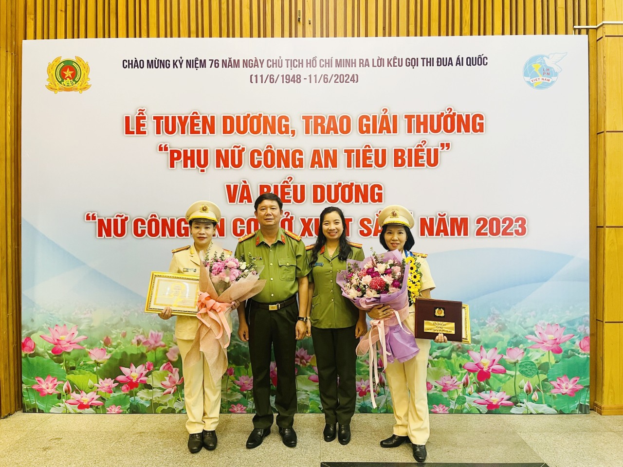 Lễ tuyên dương “Phụ nữ Công an tiêu biểu” và biểu dương “Nữ Công an xã xuất sắc”