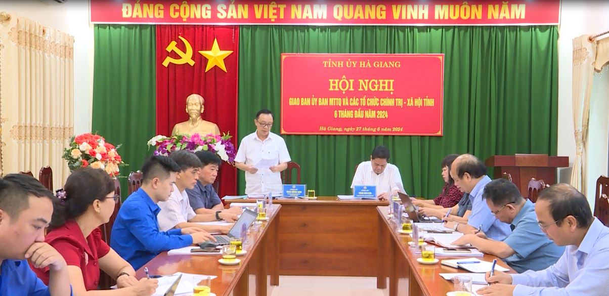 Hội nghị giao ban Ủy ban MTTQ và các tổ chức chính trị xã hội