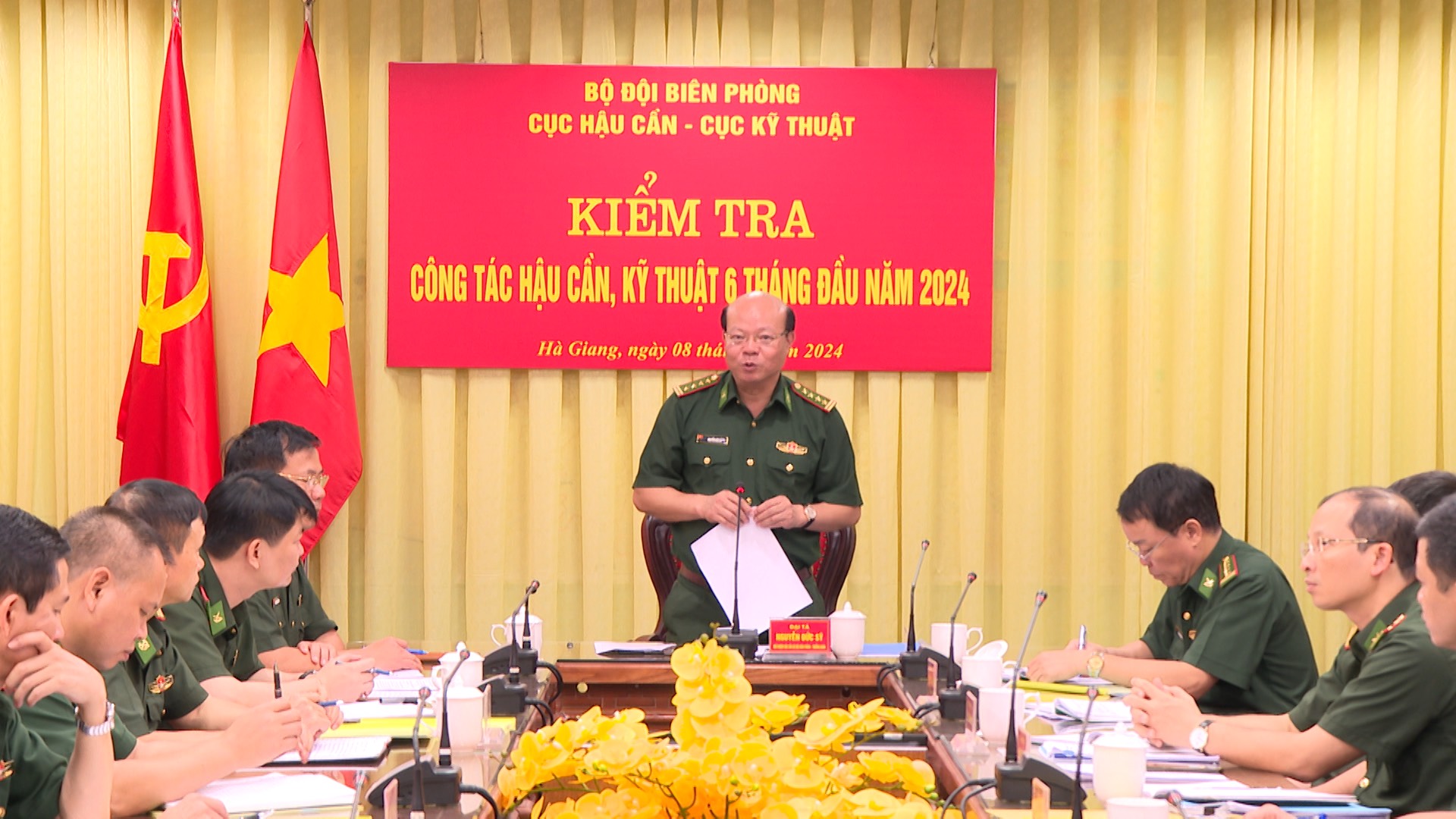 Bộ Tư lệnh BĐBP kiểm tra công tác hậu cần, công tác kỹ thuật 6 tháng đầu năm 2024 tại Bộ Chỉ huy BĐBP tỉnh Hà Giang