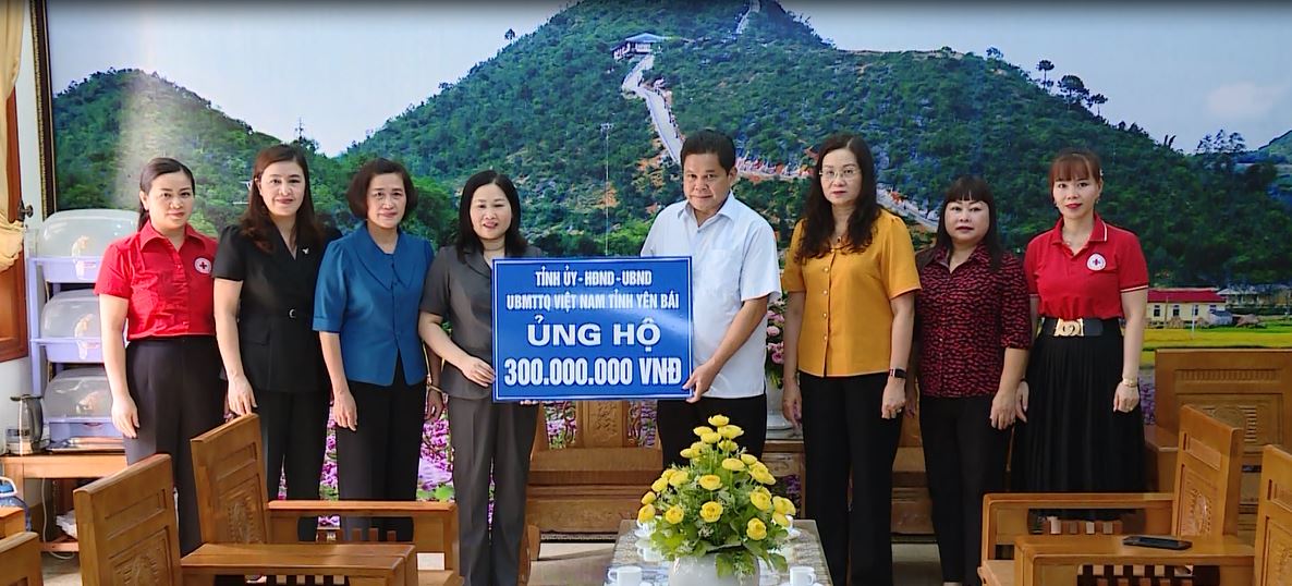 Tỉnh Yên Bái ủng hộ 350 triệu đồng hỗ trợ người dân Hà Giang bị thiệt hại do mưa lũ