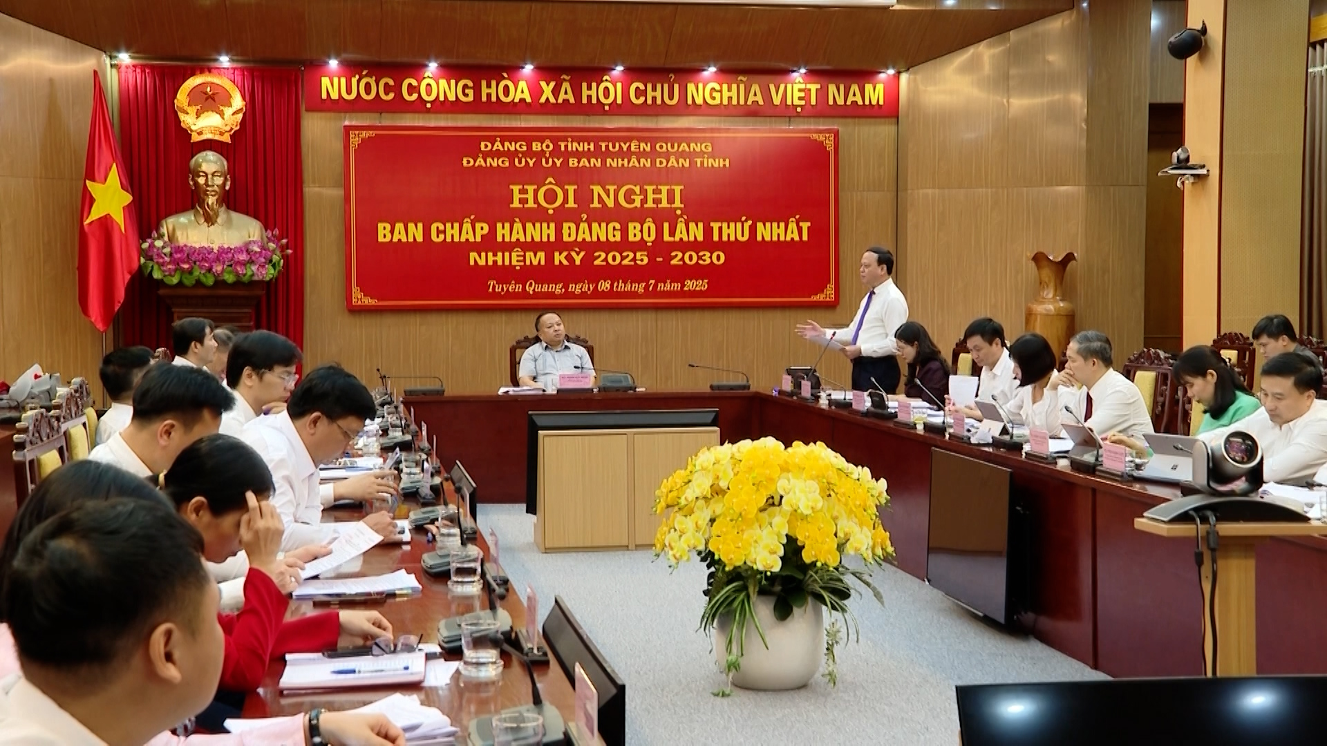 (TTV) Đảng ủy UBND tỉnh tổ chức Hội nghị Ban Thường vụ, Ban Chấp hành Đảng bộ lần thứ nhất, nhiệm kỳ 2025-2030