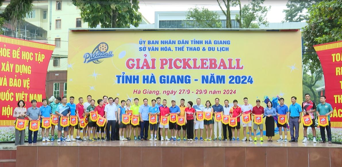 Khai mạc Giải Pickleball tỉnh Hà Giang năm 2024