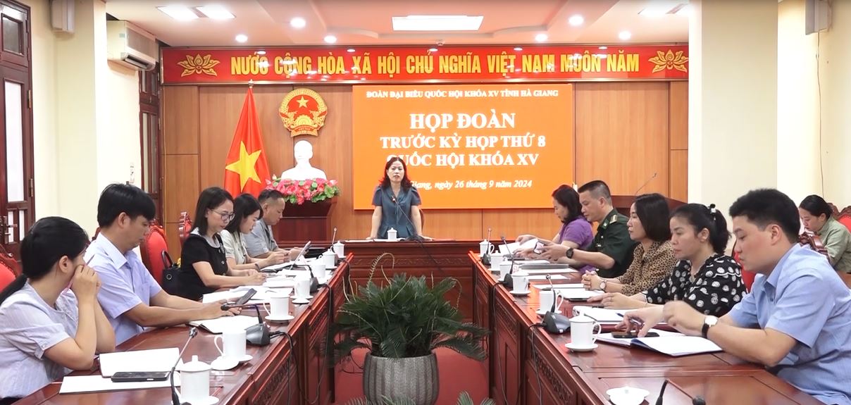 Đoàn ĐBQH tỉnh Hà Giang họp đoàn trước Kỳ họp thứ 8, Quốc hội khoá XV