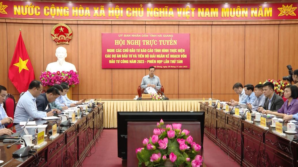Hội nghị đánh giá tiến độ các dự án đầu tư và giải ngân vốn đầu tư công