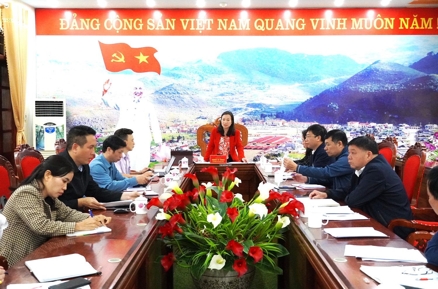 Ban Tuyên giáo Tỉnh ủy kiểm tra, giám sát công tác tuyên giáo tại huyện Mèo Vạc