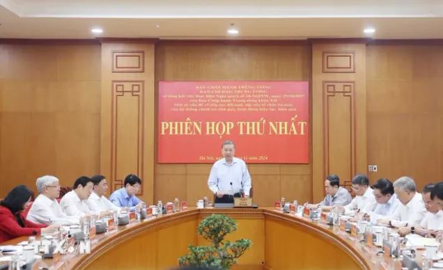 Tổng Bí thư Tô Lâm: Tinh gọn tổ chức bộ máy phải thực hiện với quyết tâm cao nhất
