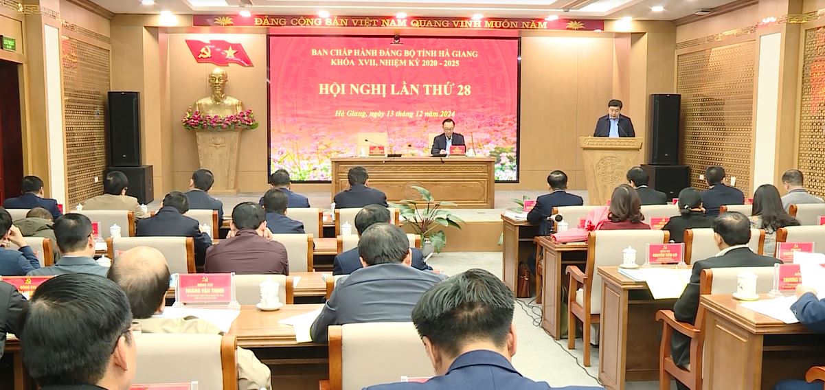 Hội nghị Ban Chấp hành Đảng bộ tỉnh lần thứ 28, khoá XVII