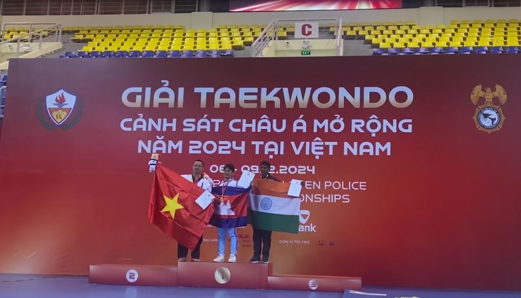Công an tỉnh Hà Giang tham dự giải Taekwondo Cảnh sát châu Á mở rộng 2024