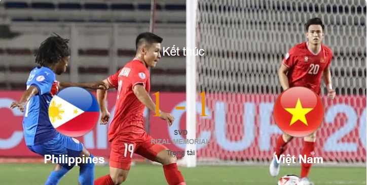 ASEAN Cup 2024 | Philippines 1-1 Việt Nam: Chia điểm kịch tính