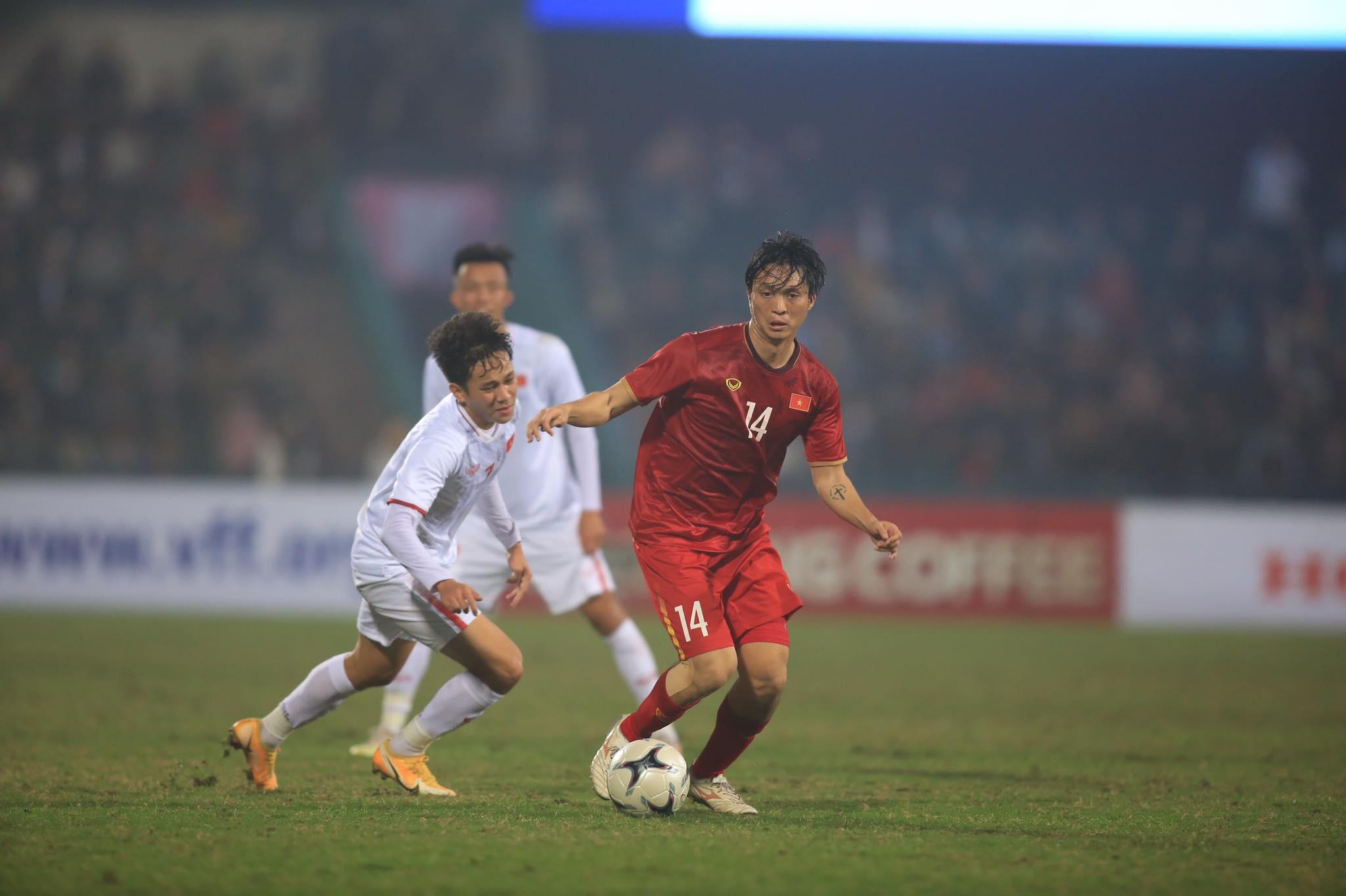 Kết quả ĐT Việt Nam 2-2 U22 Việt Nam: Nỗ lực được đền đáp