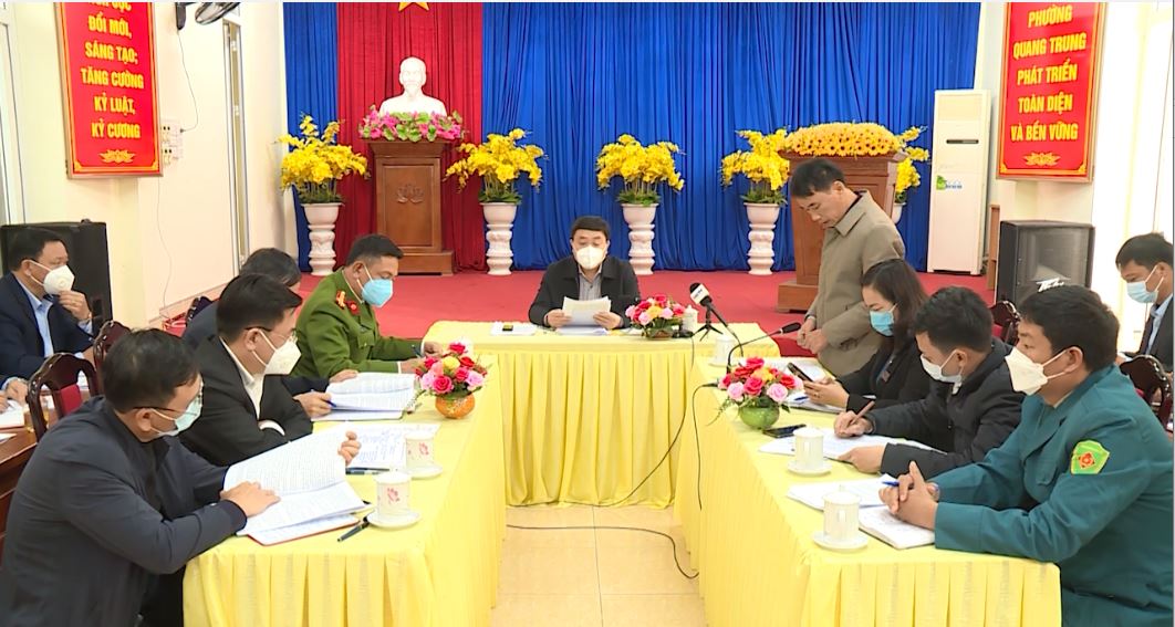 Phó Bí thư tỉnh ủy Nguyễn Mạnh Dũng làm việc tại phường Quang Trung, TP Hà Giang