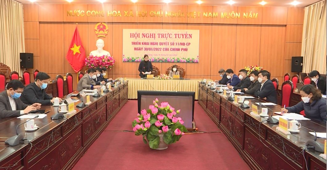 Hội nghị trực tuyến toàn quốc triển khai Nghị quyết số 11 của Chính phủ