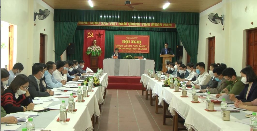 Hội nghị giao ban công tác Tuyên giáo quý I/2022