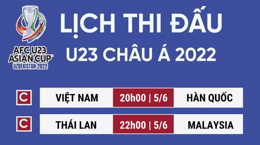 Lịch thi đấu U23 châu Á 2022 hôm nay 5/6: U23 Việt Nam chạm trán đội ĐKVĐ