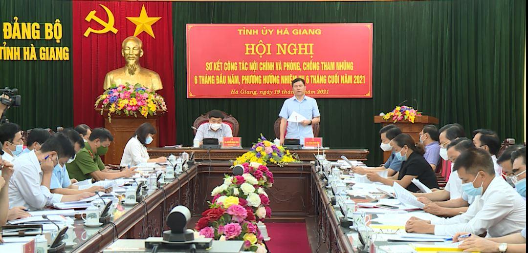 Sơ kết công tác nội chính, phòng chống tham nhũng 6 tháng đầu năm 2021