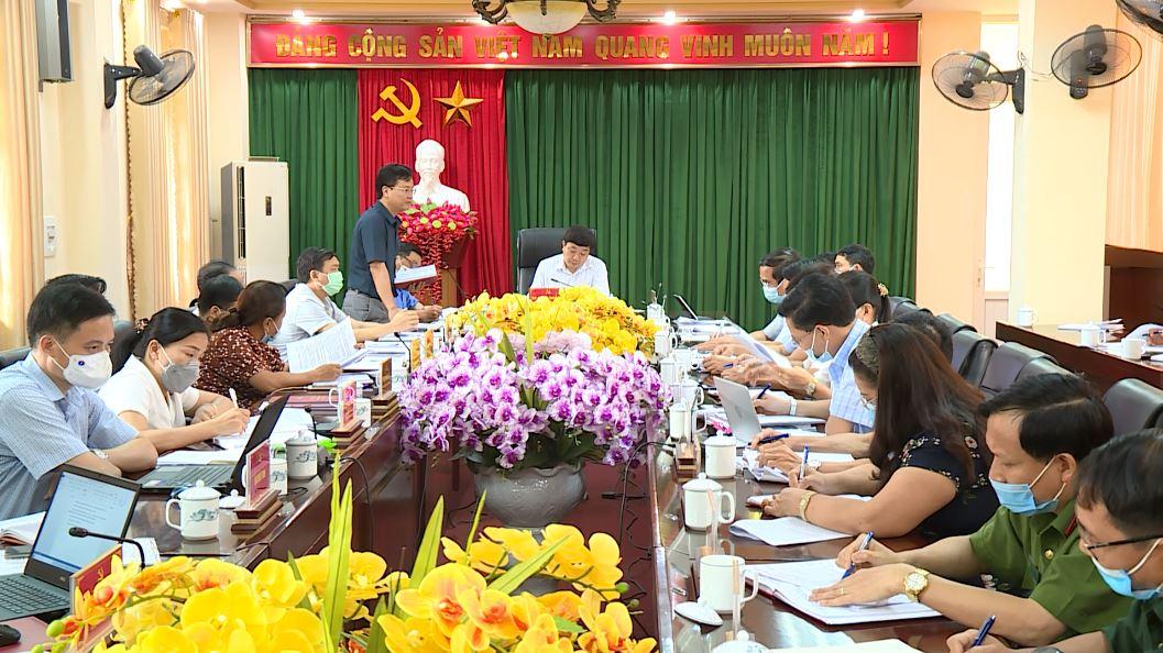 Đoàn công tác số 02 BTV Tỉnh ủy làm việc với HTV Huyện ủy Quang Bình