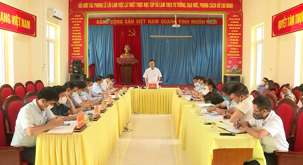Đoàn công tác số 01 BTV Tỉnh ủy làm việc với Đảng ủy xã Ngọc Đường, TP Hà Giang