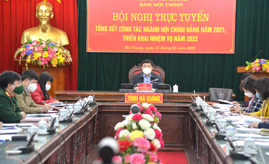 Các ngành Nội chính Đảng, Nội vụ và Thanh tra triển khai nhiệm vụ năm 2022