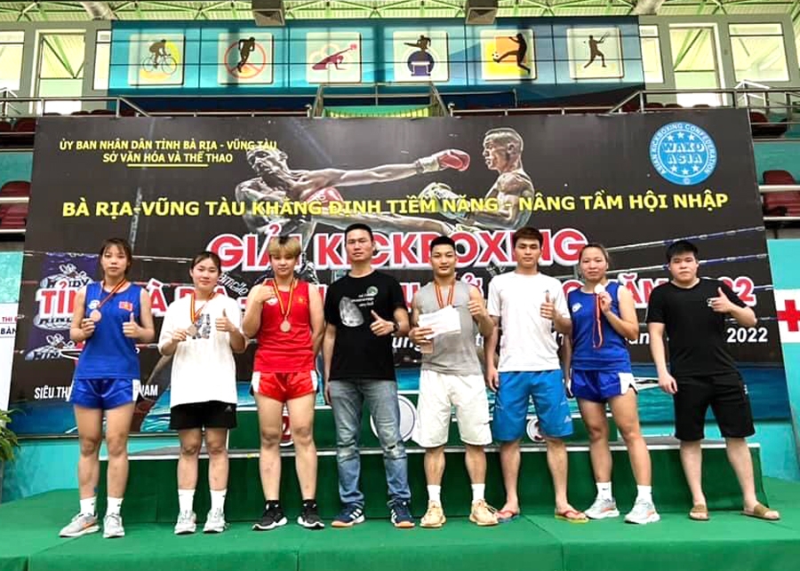 Hà Giang xếp ba toàn đoàn Giải kick boxing tỉnh Bà Rịa - Vũng Tàu mở rộng
