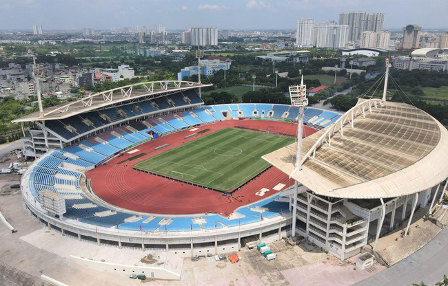 Sân Mỹ Đình chuẩn bị cho lễ khai mạc SEA Games 31