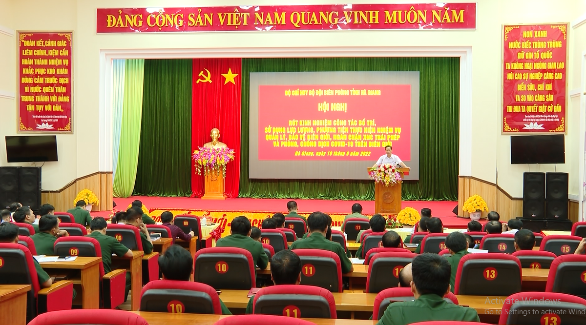 Chủ tịch UBND tỉnh Nguyễn Văn Sơn dự hội nghị rút kinh nghiệm hoạt động công tác của BĐBP