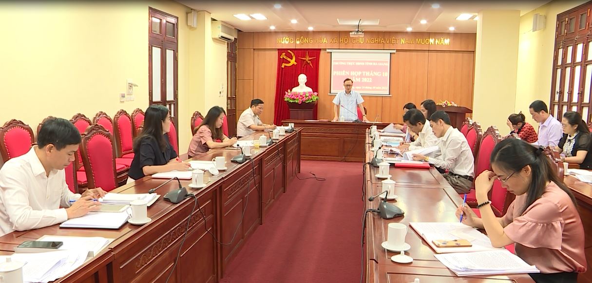 Thường trực HĐND tỉnh họp phiên thường kỳ tháng 10 năm 2022