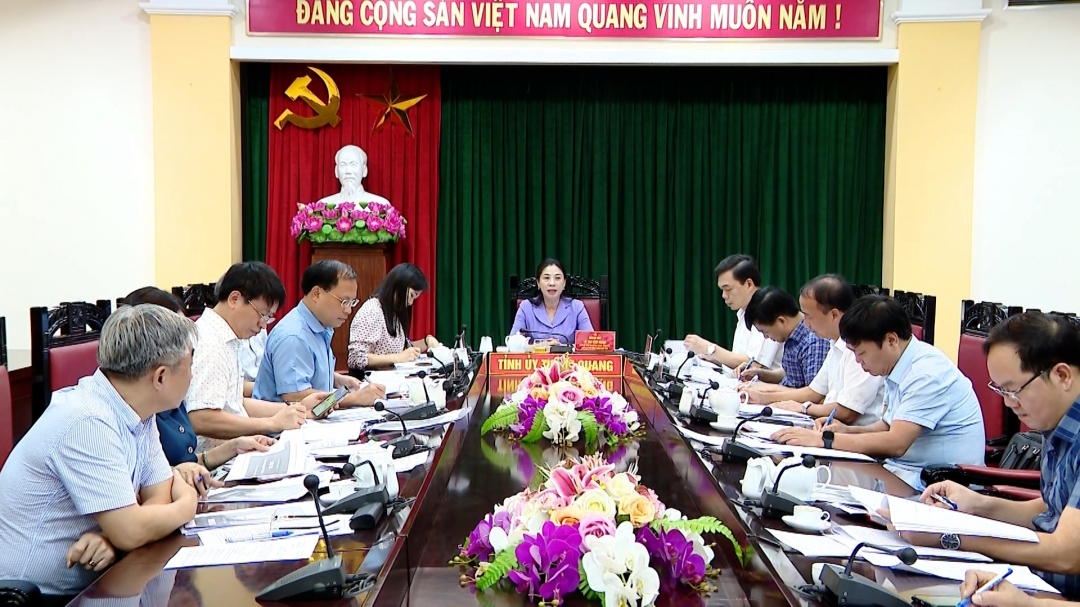 (TTV) Họp Ban tổ chức Hội thi Bí thư Chi bộ giỏi tỉnh Tuyên Quang năm 2023