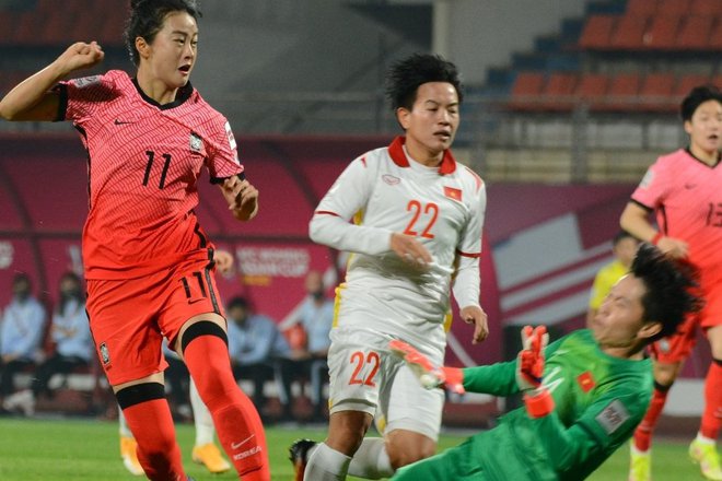Đội tuyển bóng đá nữ Việt Nam thua 0-3 đội tuyển nữ Hàn Quốc