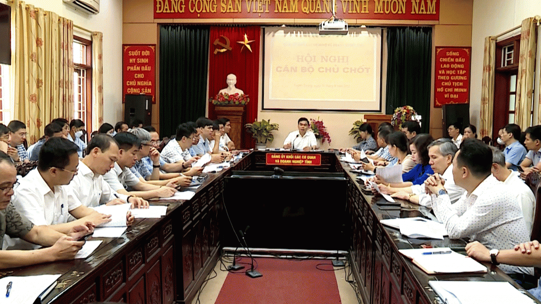 (TTV) Hội nghị chủ chốt Đảng ủy Khối các cơ quan và doanh nghiệp tỉnh