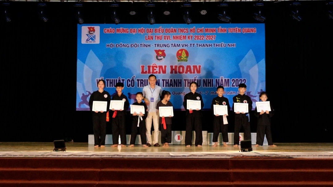 (TTV) Bế mạc Liên hoan Võ thuật cổ truyền thanh thiếu nhi tỉnh Tuyên Quang năm 2022
